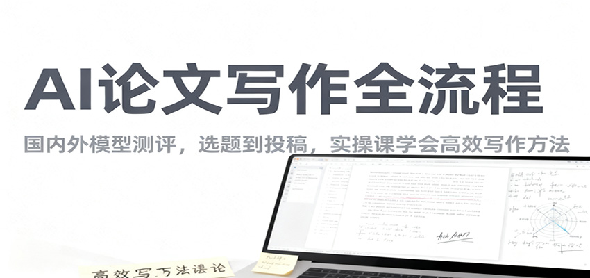 AI论文写作全流程，国内外模型测评，选题到投稿，实操课学高效写作方法