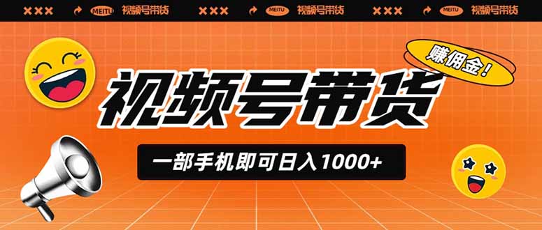 (19366期)视频号带货,一部手机即可日入1000+,无人直播玩法轻松躺赚带货佣金